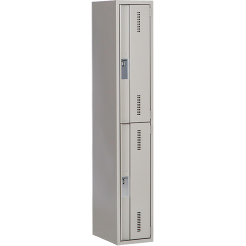 Casiers robustes Concorde, 2 niveaux, 12" x 18" x 72", Acier, Gris, Soud&eacute; (assembl&eacute;) Equipex