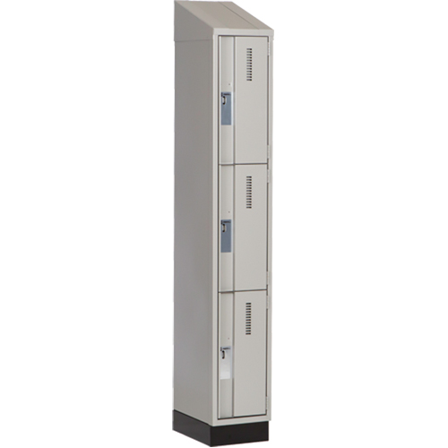 Casiers robustes Concorde, 3 niveaux, 12" x 18" x 82", Acier, Gris, Soud&eacute; (assembl&eacute;) Equipex