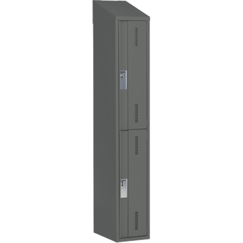Casiers robustes Concorde, 2 niveaux, 12" x 18" x 78", Acier, Charbon, Soud&eacute; (assembl&eacute;) Equipex
