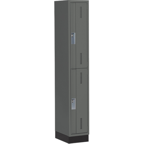 Casiers robustes Concorde, 2 niveaux, 12" x 18" x 76", Acier, Charbon, Soud&eacute; (assembl&eacute;) Equipex