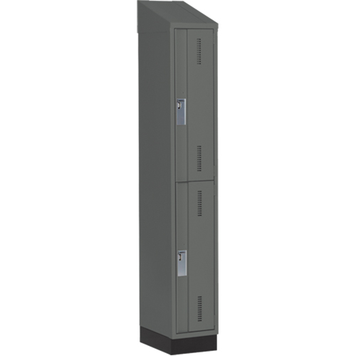 Casiers robustes Concorde, 2 niveaux, 12" x 18" x 82", Acier, Charbon, Soud&eacute; (assembl&eacute;) Equipex