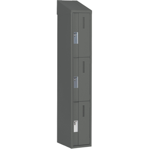 Casiers robustes Concorde, 3 niveaux, 12" x 18" x 78", Acier, Charbon, Soud&eacute; (assembl&eacute;) Equipex