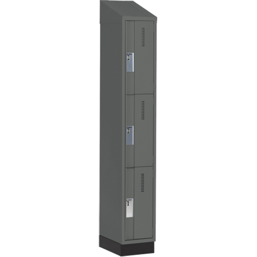 Casiers robustes Concorde, 3 niveaux, 12" x 18" x 82", Acier, Charbon, Soud&eacute; (assembl&eacute;) Equipex