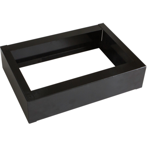 Base encastr&eacute;e pour casiers robustes enti&egrave;rement soud&eacute;e Concorde, 1 Blocs, 4" lo x 12" la x 17" p, Noir, Acier Equipex