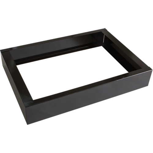 All-Welded Concorde - Heavy-Duty Lockers Recessed Base, 2 Banks, 4" H x 24" W x 17" D, Black, Steel Equipex