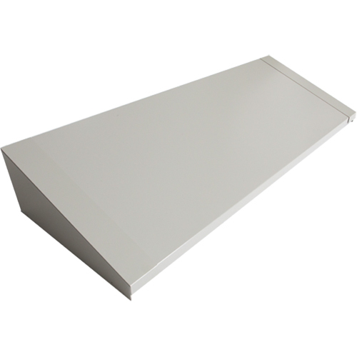 Dessus inclin&eacute; pour casiers robustes enti&egrave;rement soud&eacute; Concorde, Bloc de 4, 18" p x 48" la x 6" ha, Gris, Acier Equipex