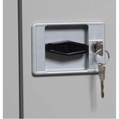 Deep Hi-Boy Storage Cabinet, Steel, 4 Shelves, 72" H x 36" W x 24" D, Black Equipex