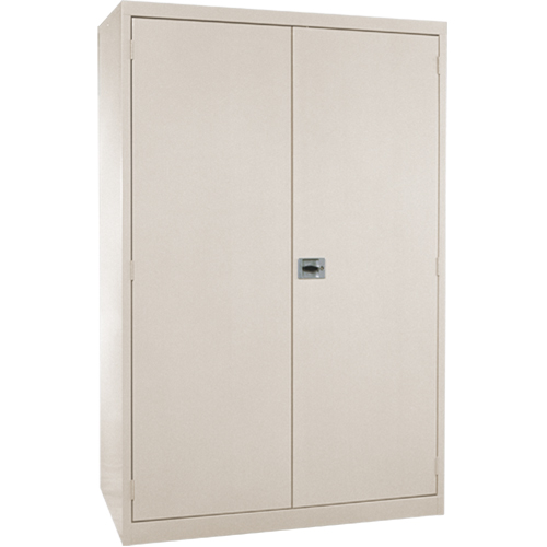 Armoires de rangement Hi-Boy profondes, Acier, 4 Tablettes, 72" h x 36" la x 24" P, Beige Equipex