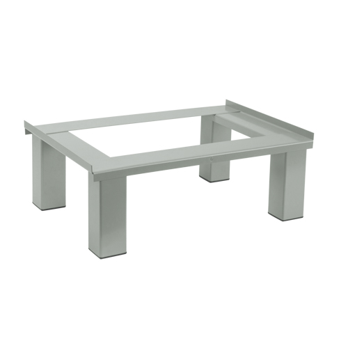 Free Standing Base, 4 Banks, 6" H x 48" W x 18" D, Grey, Steel Equipex