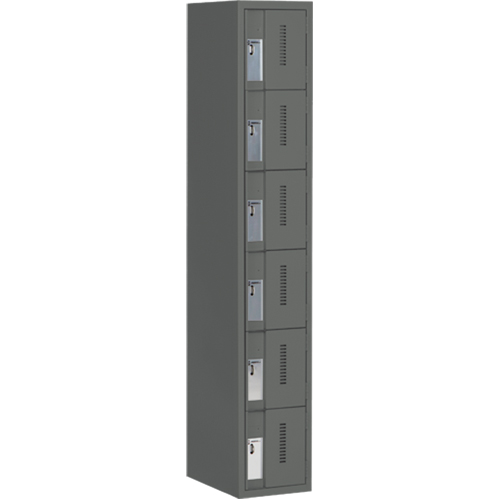 Casiers robustes Concorde, 6 niveaux, 12" x 18" x 72", Acier, Charbon, Soud&eacute; (assembl&eacute;) Equipex