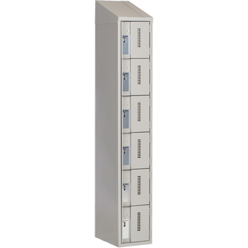 Casiers robustes Concorde, 6 niveaux, 12" x 18" x 78", Acier, Gris, Soud&eacute; (assembl&eacute;) Equipex