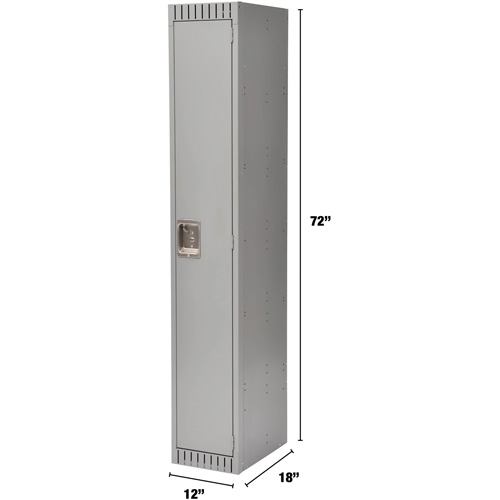 Casiers, 12" x 18" x 72", Acier, Gris, Rivet (assembl&eacute;) Equipex