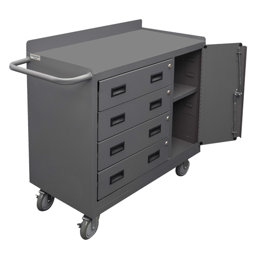 Mobile Workbench Cabinet, Steel Surface Equipex