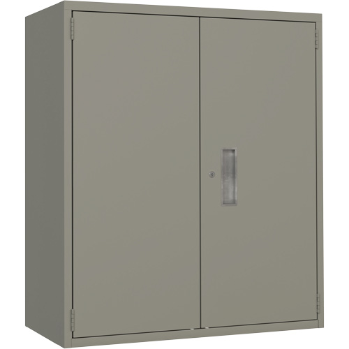 Lo-Boy Storage Cabinet, Steel, 2 Shelves, 40" H x 36" W x 18" D, Grey Equipex