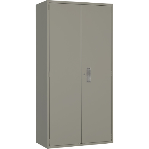Hi-Boy Storage Cabinet, Steel, 4 Shelves, 72" H x 36" W x 18" D, Grey Equipex