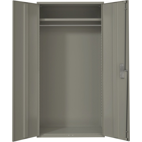 Armoire garde-robe, Acier, 36" la x 18" p x 72" h, Gris Equipex