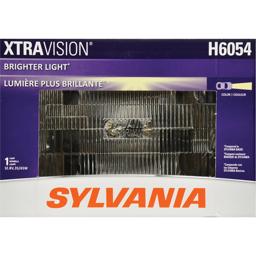 H6054 XtraVision&reg; Sealed Beam Headlight, Halogen, 55 W, Off White Equipex
