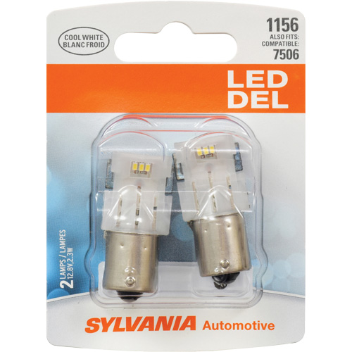 1156 Mini Automotive Bulb, LED, 12.8 W/2.3 W, White Equipex