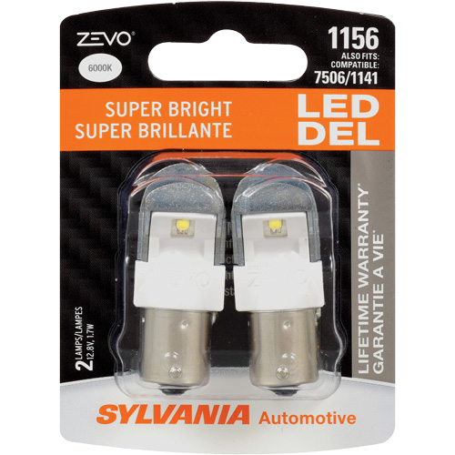 1156 Zevo&reg; Mini Automotive Bulb, LED, 1.7 W, White Equipex