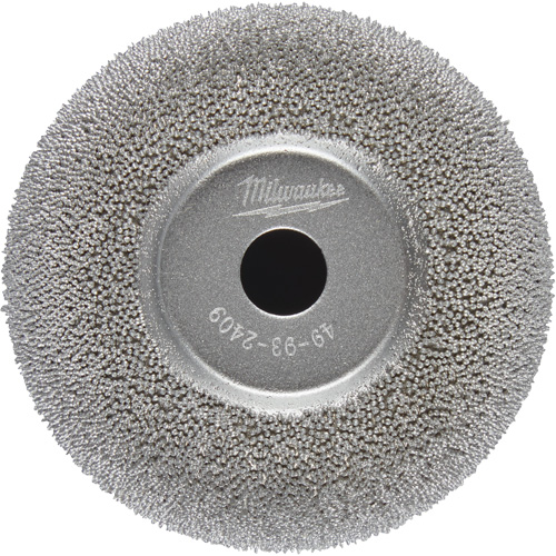 Meule &agrave; polir &agrave; contour &eacute;vas&eacute; 2-1/2" pour ponceuse pour pneus &agrave; basse vitesse M12 Fuel Equipex