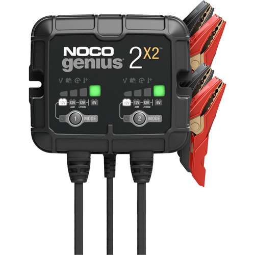 Chargeur de batterie 2 sorties de 4 A Genius 2X2 Equipex