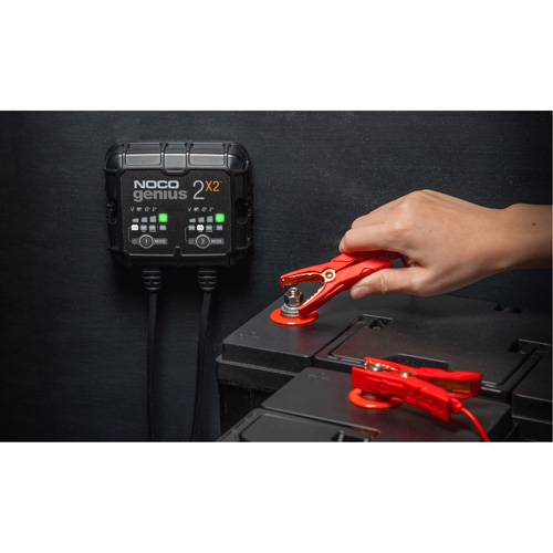 Chargeur de batterie 2 sorties de 4 A Genius 2X2 Equipex