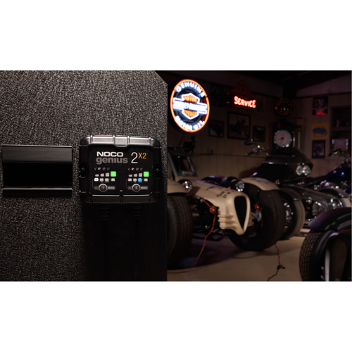Chargeur de batterie 2 sorties de 4 A Genius 2X2 Equipex