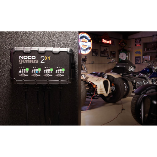 Chargeur de batterie 4 sorties de 8 A Genius 2X4 Equipex