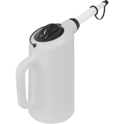 Distributeur dhuile avec couvercle et bouchon, Plastique, Capacit&eacute; de 8 pintes Equipex