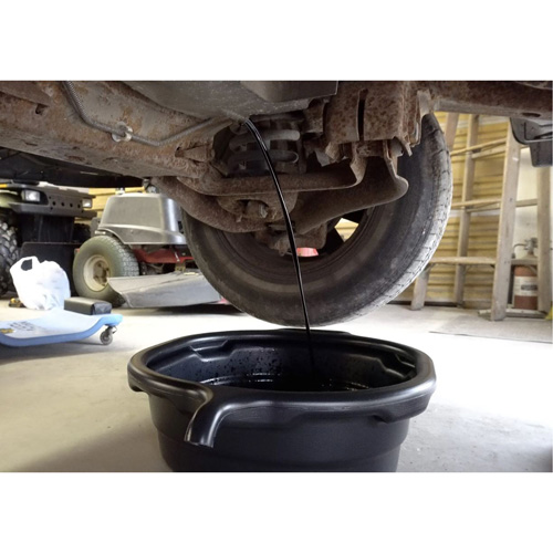 Black Oval Drain Pan Equipex