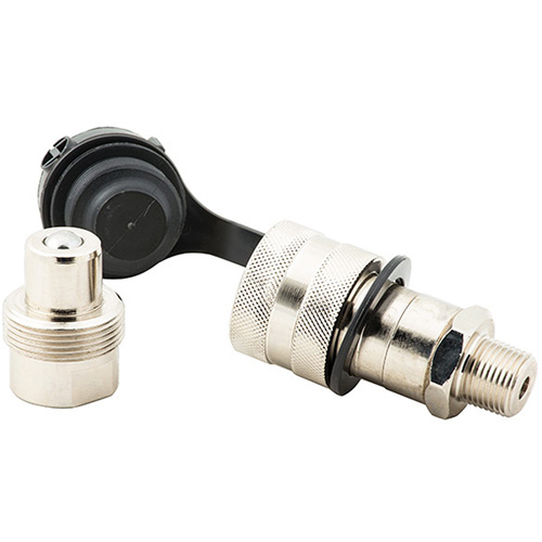 Coupler High Flow Set, Steel, 3/8", Female NPTF/Male NPTF, 10000 PSI Equipex