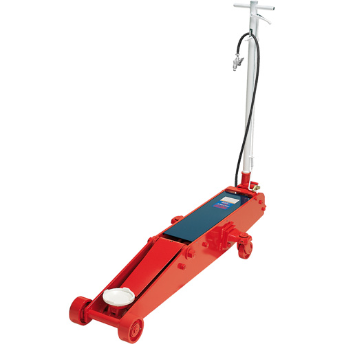 Floor Jack, 10 Ton(s) Capacity, 6-1/8" Lowered, 27-1/4" Raised, Air Hydraulic Equipex
