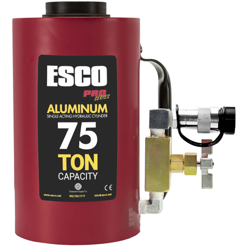 Heavy-Duty Hydraulic Cylinder, 6" Stroke, 75 Ton(s) Capacity, 10000 PSI Equipex