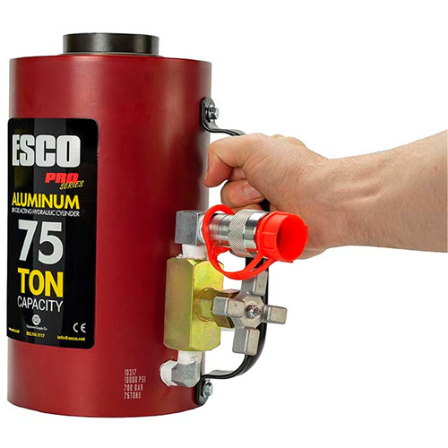 Heavy-Duty Hydraulic Cylinder, 6" Stroke, 75 Ton(s) Capacity, 10000 PSI Equipex