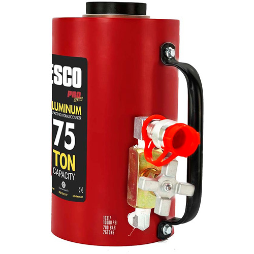 Heavy-Duty Hydraulic Cylinder, 6" Stroke, 75 Ton(s) Capacity, 10000 PSI Equipex