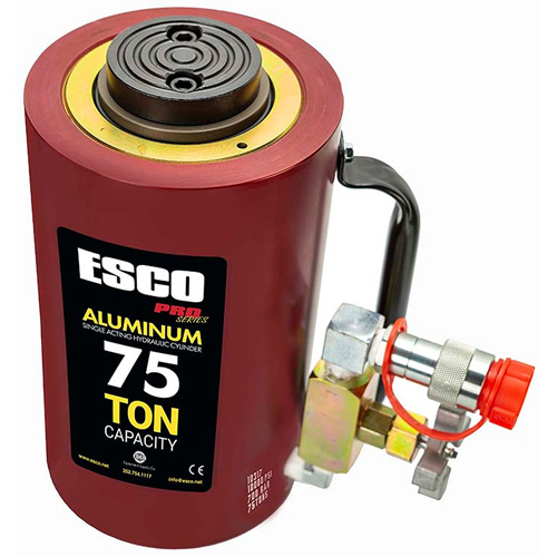 Heavy-Duty Hydraulic Cylinder, 6" Stroke, 75 Ton(s) Capacity, 10000 PSI Equipex