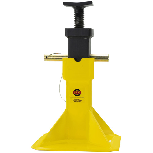Jack Stands with Adjustable Screw Top Saddle, Locking Pin, 15-1/2" - 20-1/2" H Equipex