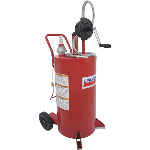 Chariot &agrave; carburant en acier de 25 gallons avec pompe rotative bidirectionnelle Equipex