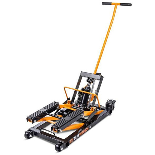 ATV and Motorcycle Jack, 0.75 Ton(s) Capacity, 4-2/3" Lowered, 14-1/2" Raised, Manual Hydraulic Equipex