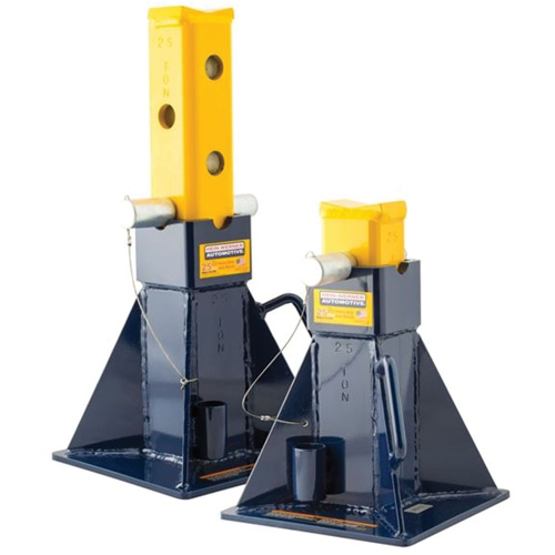 Chandelles de support pour v&eacute;hicule, Tige verrouillable, Capacit&eacute; de 25 tonnes Equipex