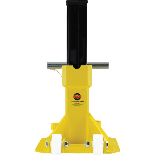 EZ-Wheel Jack Stand, Locking Pin, 22 Tons Capacity, 13-1/2" - 20" H Equipex