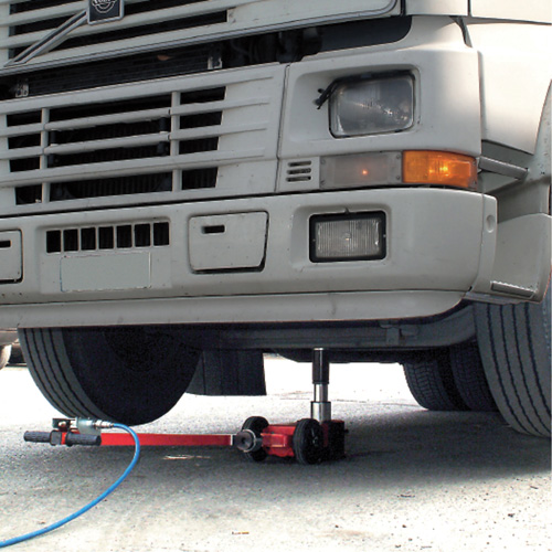 Cric &agrave; 2 &eacute;tapes, 33 tonnes/66 tonnes, Air comprim&eacute;/hydraulique Equipex