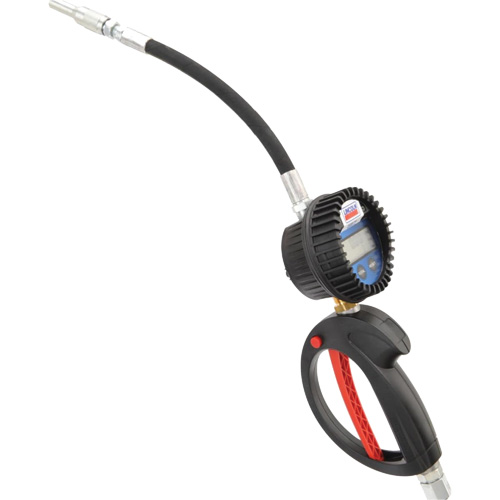 D&eacute;bitm&egrave;tre &eacute;lectronique de lubrifiant avec rallonge flexible &agrave; 90° Equipex