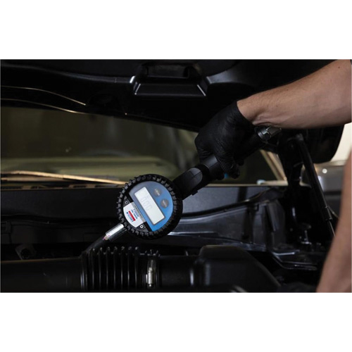 D&eacute;bitm&egrave;tre &eacute;lectronique de lubrifiant avec rallonge flexible &agrave; 90° Equipex