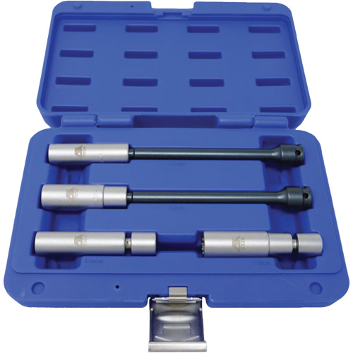 Jeu de douilles pivotantes pour bougie d'allumage Euro 4 mcx, Prise 3/8" Equipex