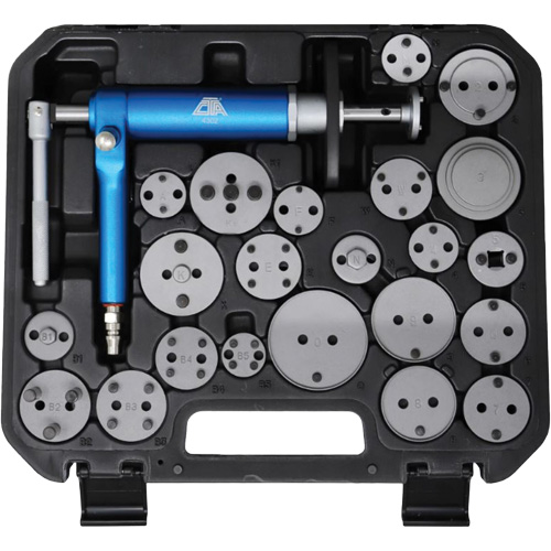Ensemble d'outils pneumatiques pour le remontage des &eacute;triers de frein Equipex