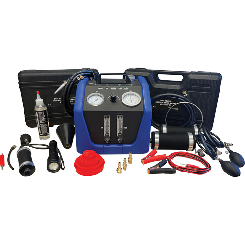Dual EVAP/High Pressure Diagnostic Smoke Machine with Truck Adapter Accessory Kit Equipex