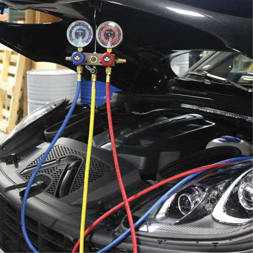 R1234Yf 2-Way Piston Valve Manifold Gauge Set Equipex