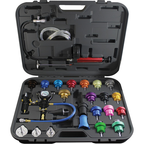 27-Piece Master Radiator Pressure Test Kit Equipex