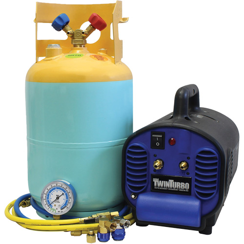 Mini syst&egrave;me de r&eacute;cup&eacute;ration de r&eacute;frig&eacute;rant pour R134A et R1234Yf contamin&eacute;s Equipex